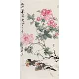 【已售】陳薪名 三尺《滿地紅影蘸秋光》中美協(xié)會員 第六屆全國花鳥畫展金獎獲得者